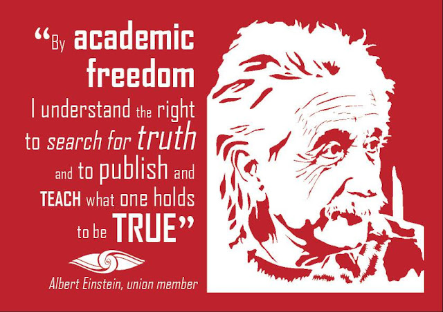 Albert Einstein on academic freedom