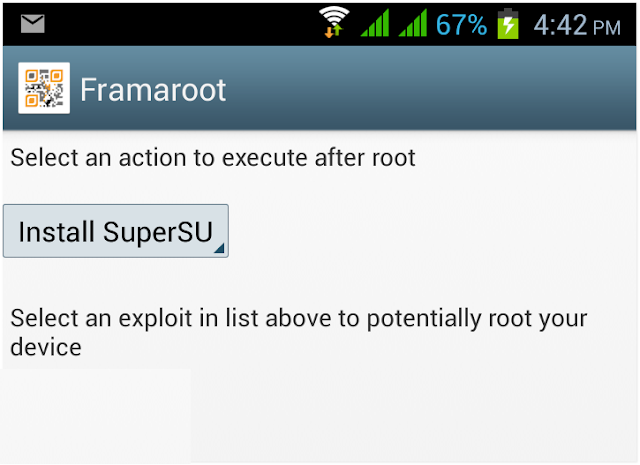 Cara Root Android Menggunakan Framaroot APK ( Dengan Satu Klik )