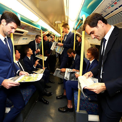 Top 8 ranked Tennis Players in the world looking Dapper in suits as they are set for action at the London NittoATPFinals starting today