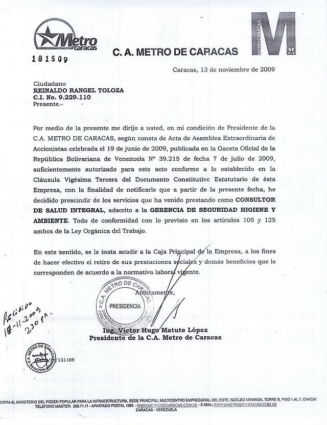 Modelo Carta De Despido Laboral  newhairstylesformen2014.com