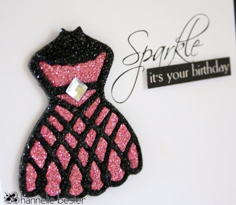 Sparkly birthday card