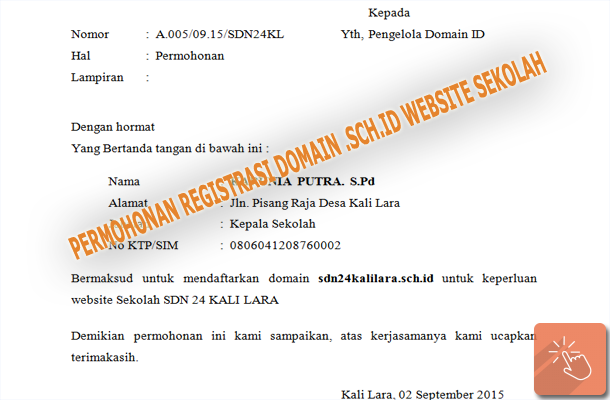 Contoh Surat Permohonan Kepala Sekolah untuk Registrasi 