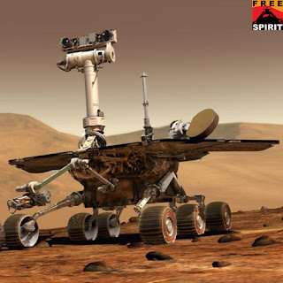 space robot, robot spirit, robot surface of mars, robot mars