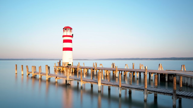 Pier, Austria, Lighthouse, Building, Sea