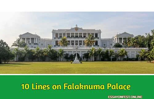 10 Lines on Falaknuma Palace