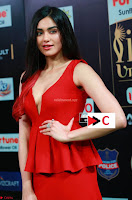 Adah Sharma in Red Deep Neck Spicy Gown ~  Exclusive 44.jpg