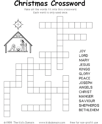 Christmas crossword puzzle printable 5