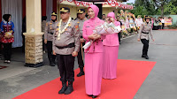 Acara Farewell Parade Pisah Sambut  Kapolres Lama Pamit Serta Kapolres Baru Indramayu