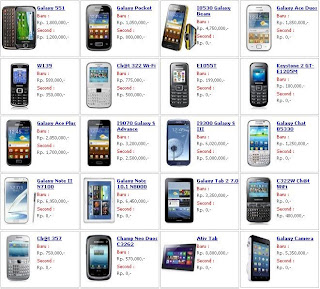 Harga Samsung Hanphone 2013