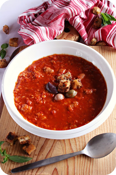 Sausage and Red Lentil Soup [photo]