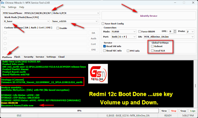 how to remove Pattern, Pin, Password and FRP (google id lock) from Redmi 12C (22120RN86G) Phone