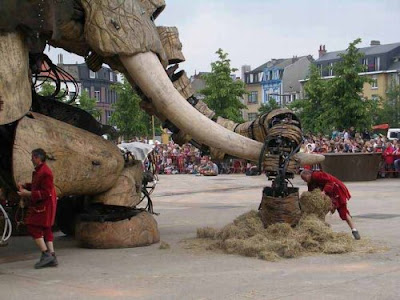 giant elephant resting