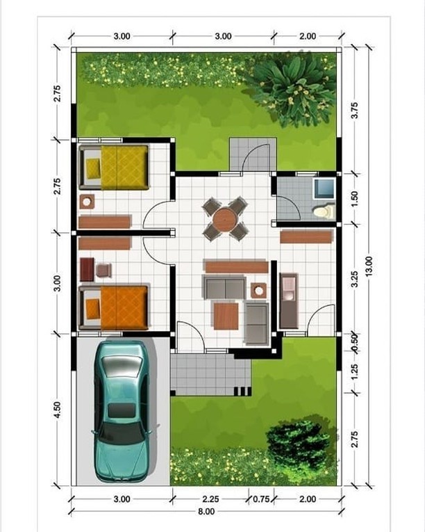 Kumpulan Desain dan Denah Rumah Minimalis Type 36 Yang 