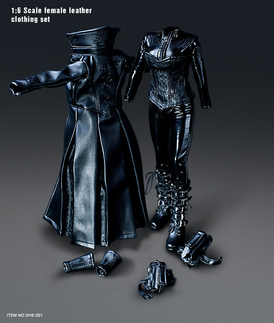 toyhaven: Incoming: Phicen 1:6 scale Female Leather Clothing set for  kitbashing Underworld Selene