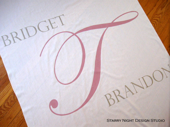 Bridget was in a bind and needed her wedding aisle runner in a rush
