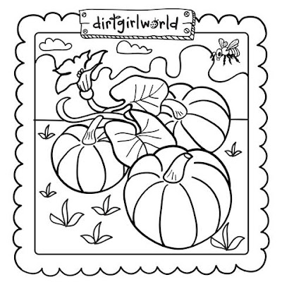 Pumpkin Patch Coloring Page 