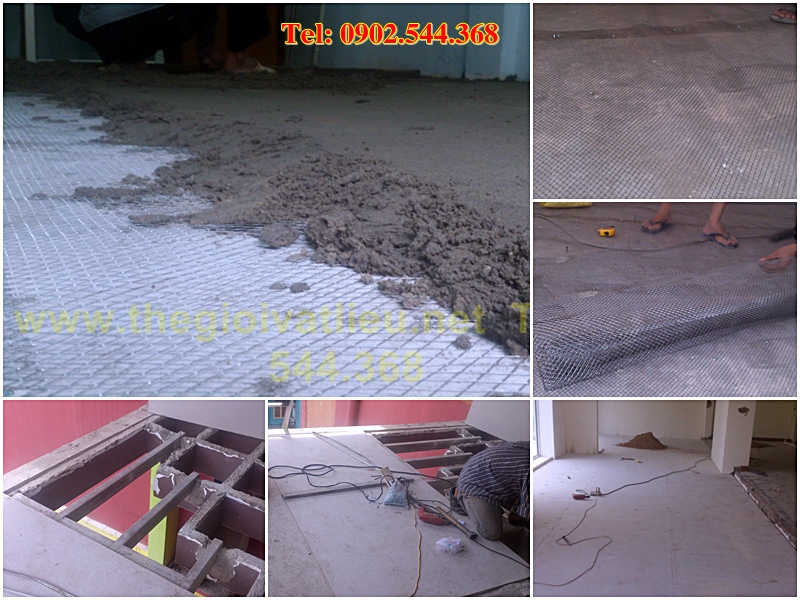 Kỹ thuật thi công sàn gác, sàn nhẹ bằng tấm xi măng Cemboard Thái Lan