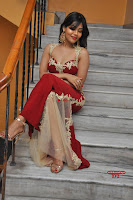 Rachana Smith in a Red Deep Neck Leg Split Gown ~  Exclusive Galleries 053.jpg