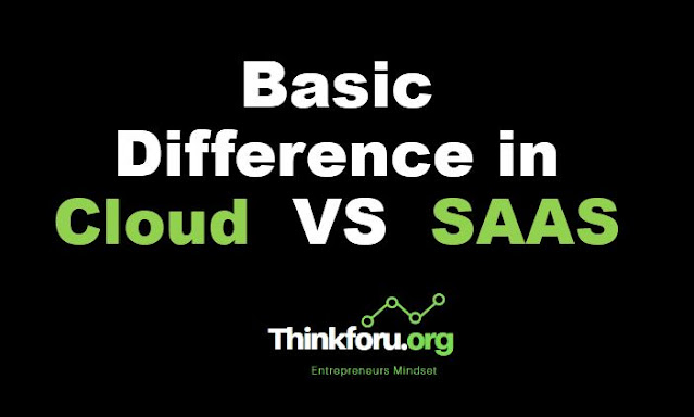 Cover Image of Basic difference between Cloud VS Saas ?