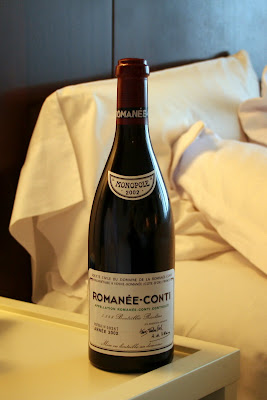 A bottle of Romanée-Conti 2002