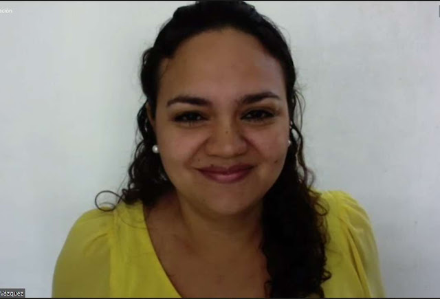 coordinadora del Proyecto de activación y fomento a la lectura UADY-COBAY, Eloísa Alcocer Vázquez