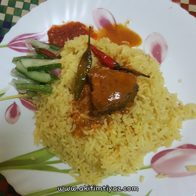 Percubaan Pertama Kali Masak Nasi Kuning Berjaya!