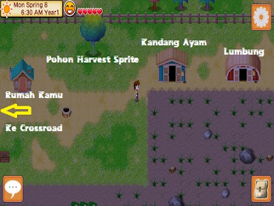 Map dan Bangunan Harvest Moon Seeds of Memories