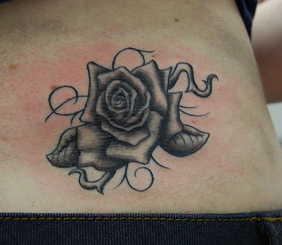 Latest Black Rose Tattoo design 2013