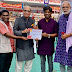OU Arts College alumni recognition for authors Sangishetty Srinivas and Mercy Margaret at 35th Hyderabad National Book Fair 