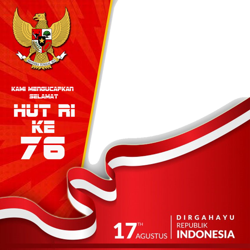 Twibbon Hari Kemerdekaan  Indonesia  17 Agustus 1945 tahun 