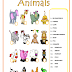 Animals Matching Activity