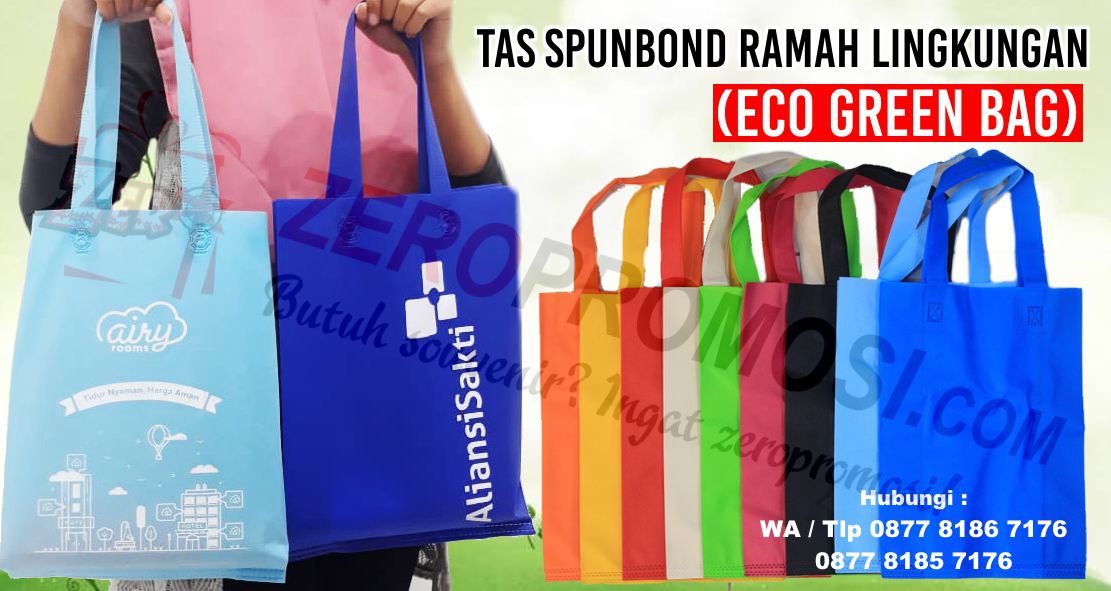 Jual Tas Spunbond Ramah Lingkungan Eco Green Bag 
