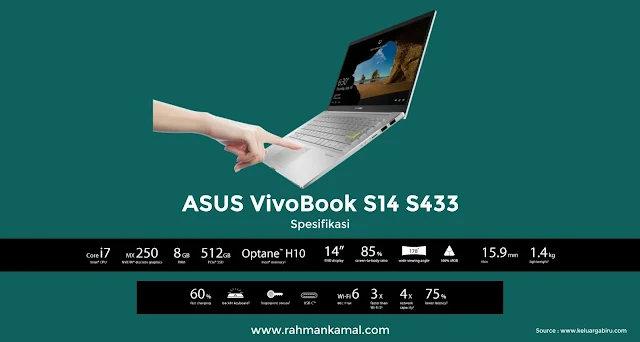 Spesifikasi lengkap ASUS VivoBook S14 S433 - Dare to be You