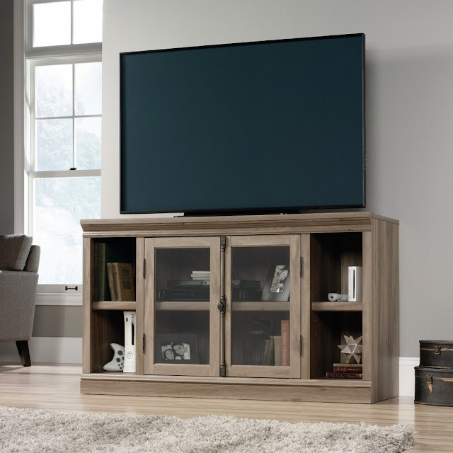 Salt oak Sauder TV stand