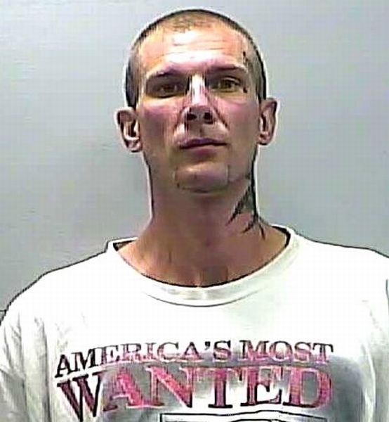 People Wearing Funny T-Shirts in Mug Shots