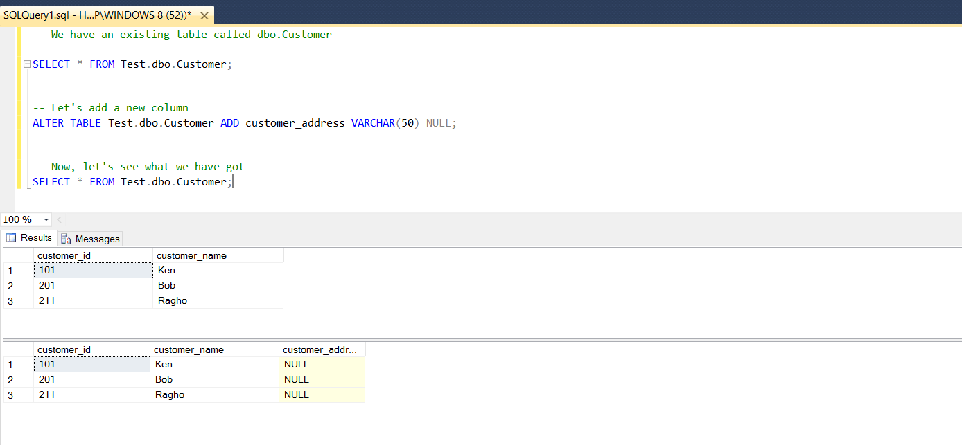 Javarevisited How To Add New Columns To An Existing Table In Sql Server Database