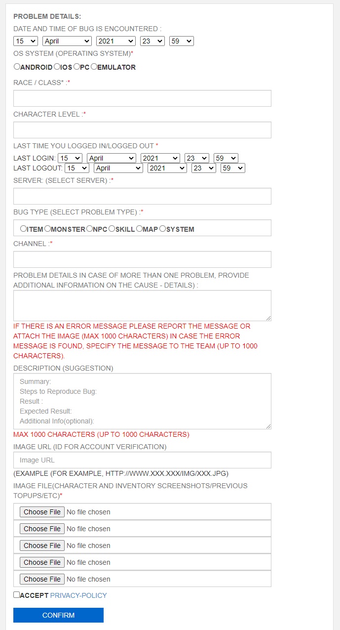 How to File Ticket in Playpark E-Support System