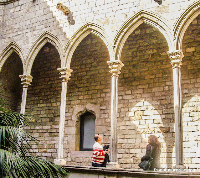 Galeria superior do Palau Berenguer d'Aguilar, sede do Museu Picasso em Barcelona