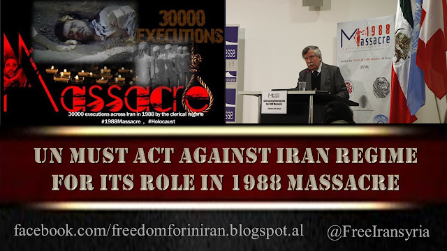 UN Must Act Against Iran Regime for Its Role in 1988 Massacre