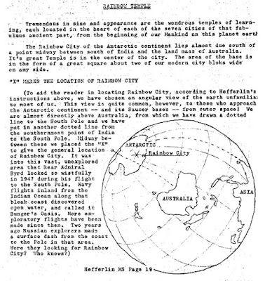 Hefferlin manuscript, rainbow city