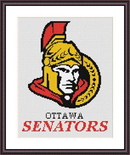 Ottawa Senators Logo Cross Stitch Pattern