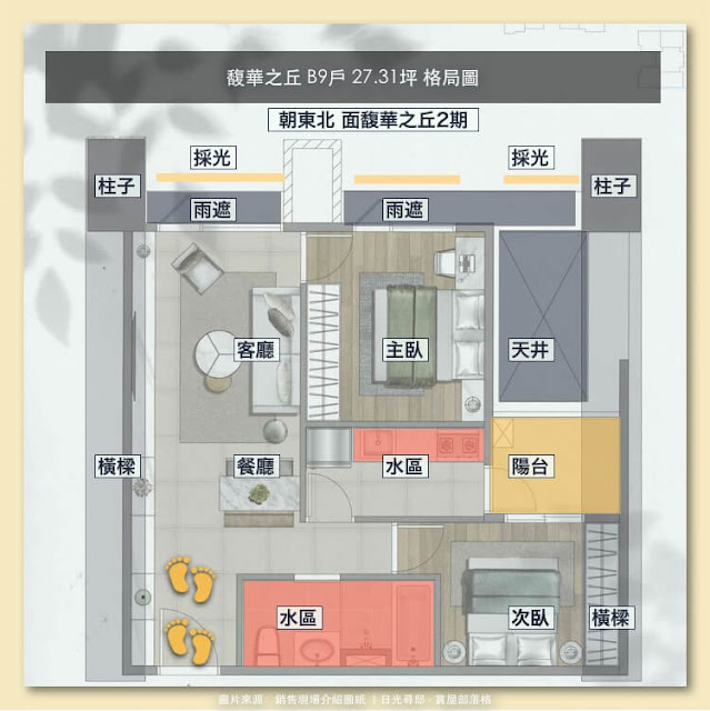 馥華之丘 B9戶格局圖