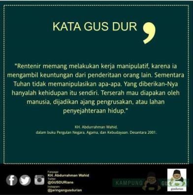 34 Kata Kata Lucu Gusdur Tentang Agama Dan Negara Gambar 