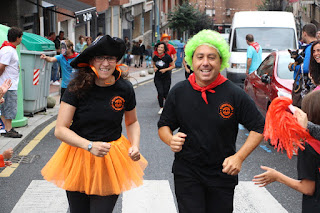 Carrera proeuskera y actividades infantiles en las fiestas de Rontegi