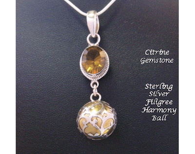 harmony necklace with Citrine