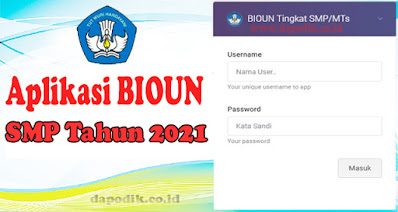 Aplikasi Bio UN SMP Offline (PDUN) Tahun 2022 Ujian Nasional UNBK Tahun 2021 / 2022