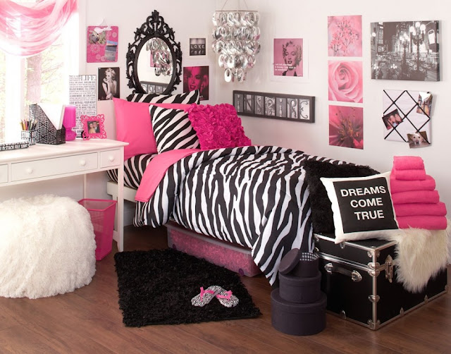 Girls Zebra Bedroom Ideas