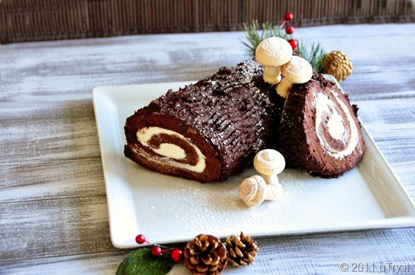 Resep Kue Batang Pohon Khas Natal (Buche De Noel)