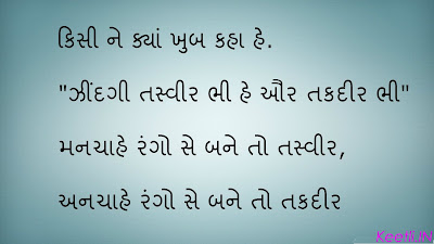Best Gujarati Shayari on Life