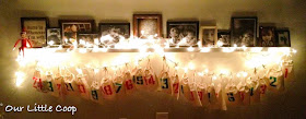 advent calendar, christmas, DIY, burlap bags, DIY, advent, calendar, christmas, decorations, make, how-to, burlap, home, lights, elf on the shelf